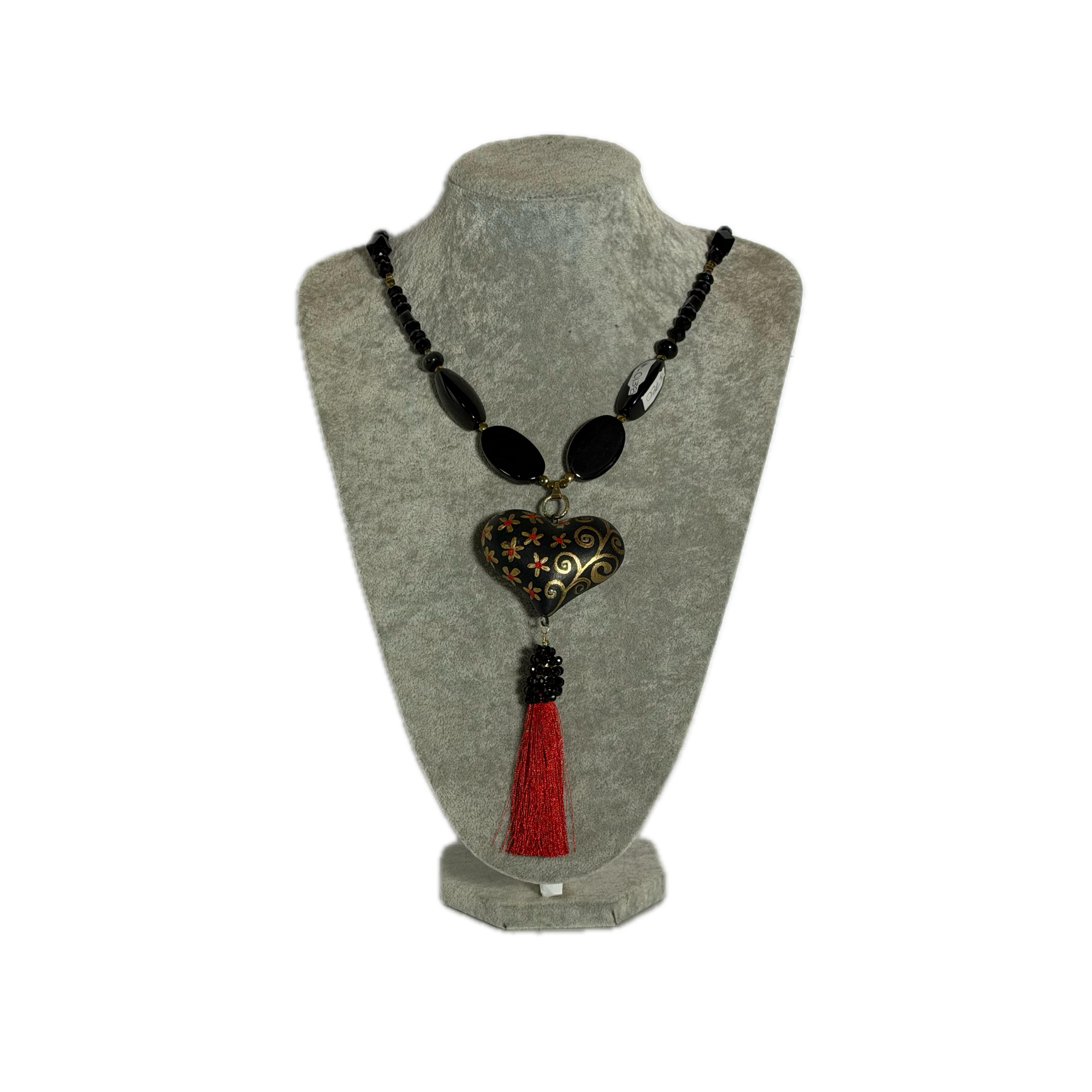 Collar Largo "Corazón Mexicano" Casa de Pueblo