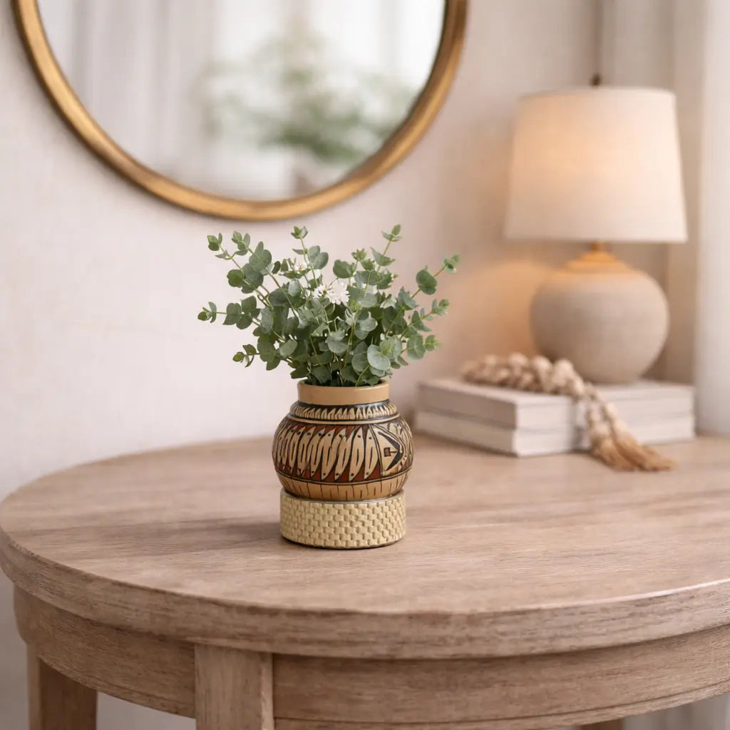 Vasija de Cerámica "Herencia Paquimé" Casa de Pueblo