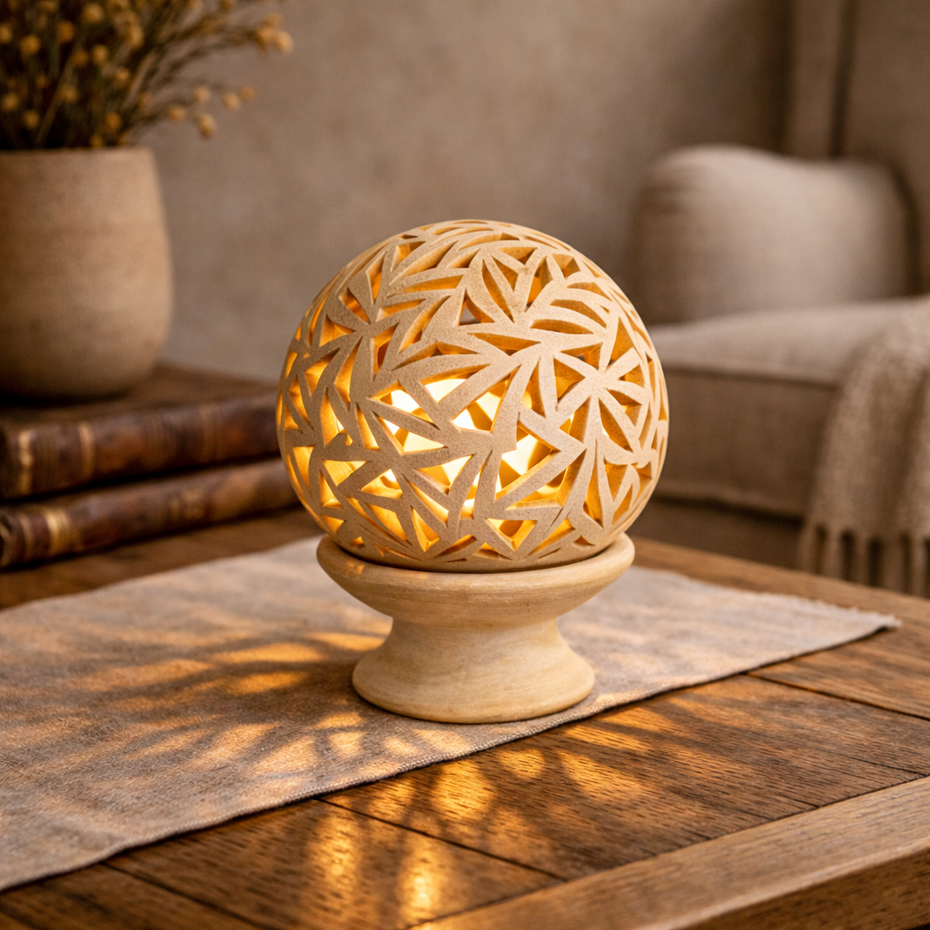 Esfera Decorativa "Geometría Zapoteca" Casa de Pueblo