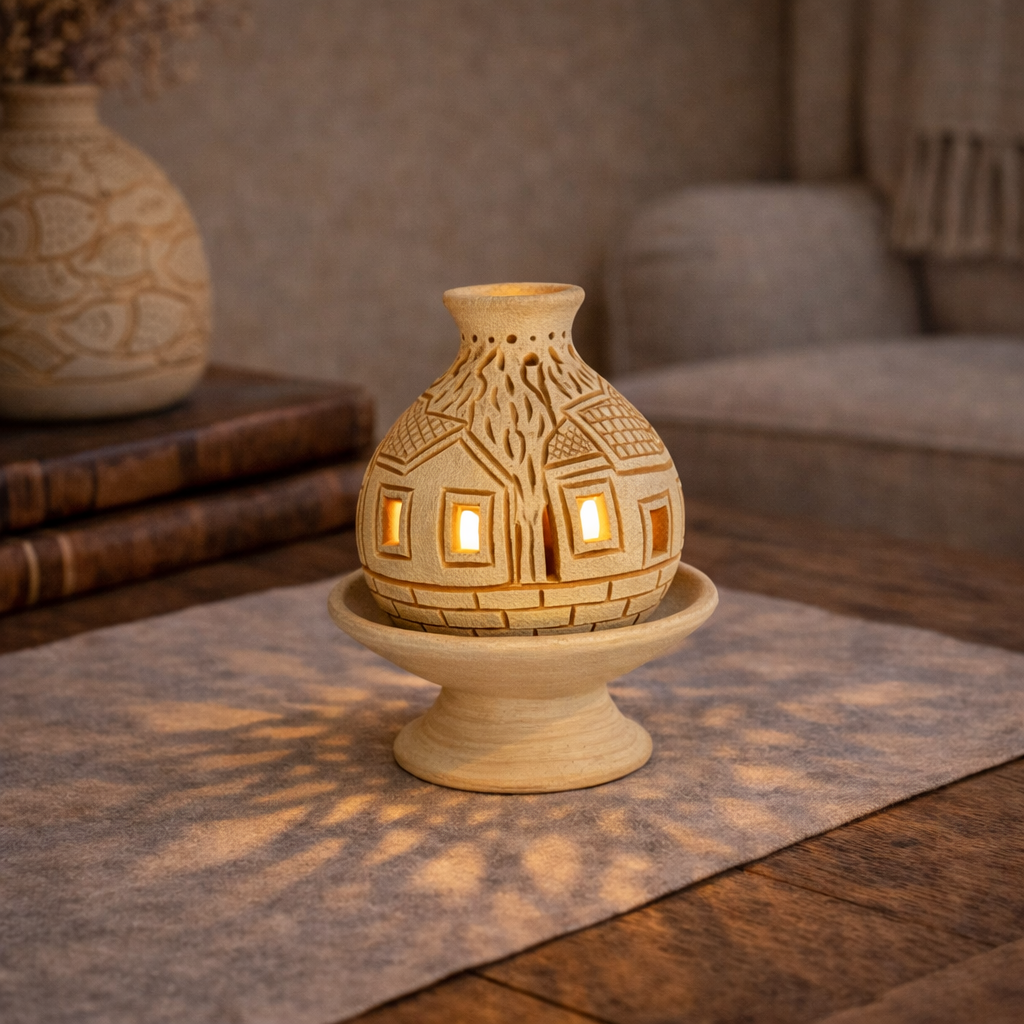 Luminaria Pequeña "Aldea en el Bosque" Casa de Pueblo
