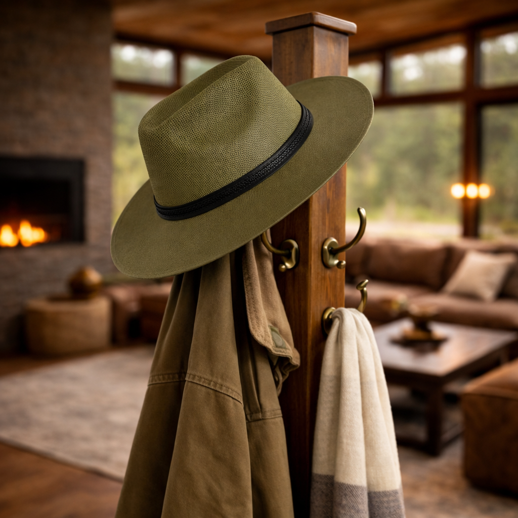 Sombrero Fedora "Naturaleza" Casa de Pueblo