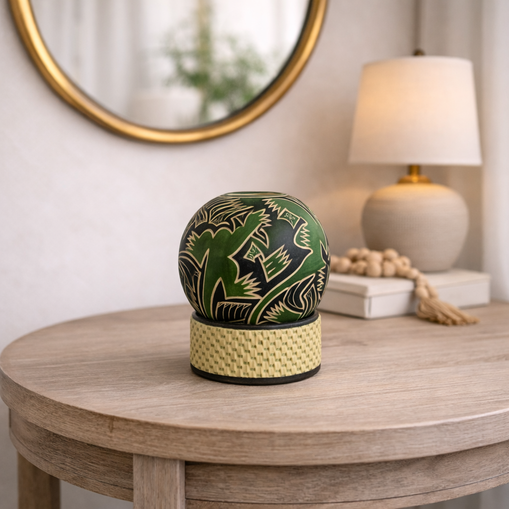 Jarrón Esfera "Iguanas del Monte" Casa de Pueblo