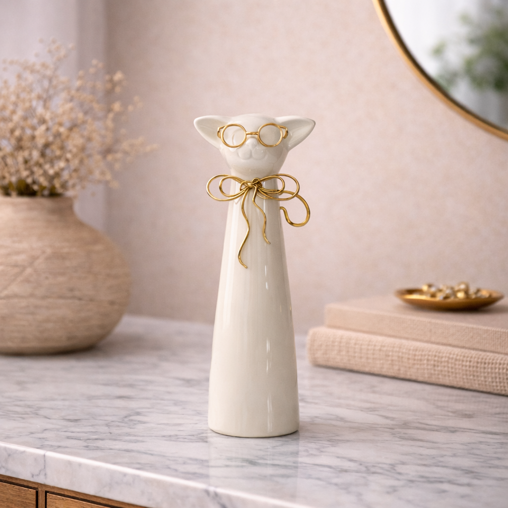 ESCULTURA "GATO ARISTÓCRATA" Casa de Pueblo