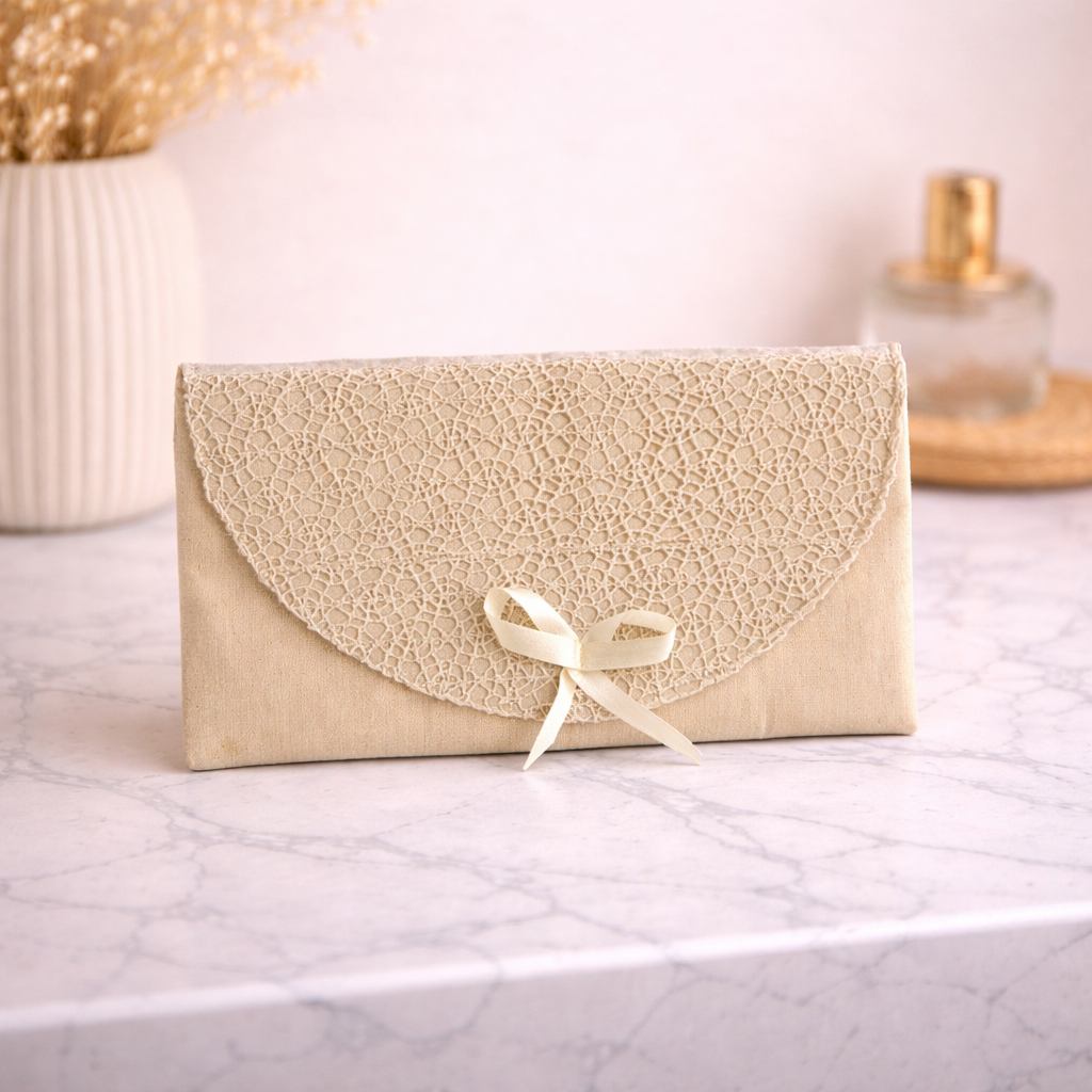 BOLSA TIPO SOBRE "DAMA DE ENCAJE" Casa de Pueblo