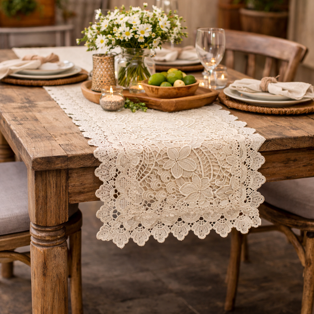 CAMINO DE MESA "ENCAJE IMPERIAL" Casa de Pueblo