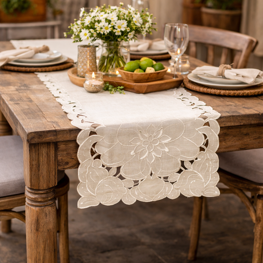 CAMINO DE MESA "FLOR DE PERLA" Casa de Pueblo