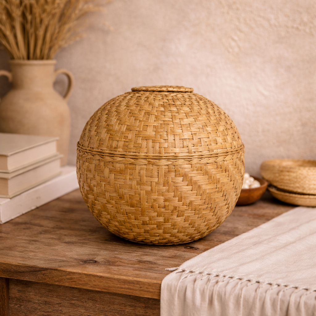 ESCULTURA "ESFERA DE PALMA" Casa de Pueblo