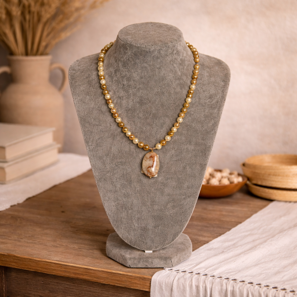 COLLAR "RESPLANDOR ÁMBAR" Casa de Pueblo